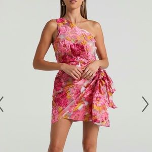 Showpo one shoulder floral print dress